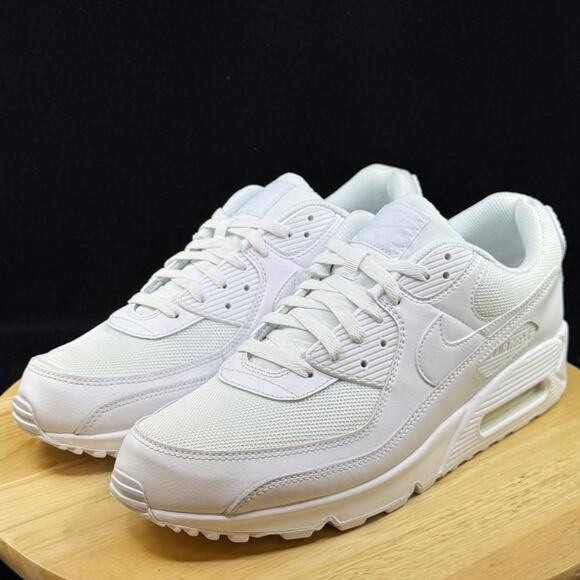 Nike Air Max 90 Recraft Triple White (CN8490 100) Men\'s Size 12.5 Sneaker